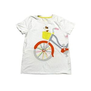 Mini Boden Appliqué Tee with Dog and Bicycle Size 11-12
